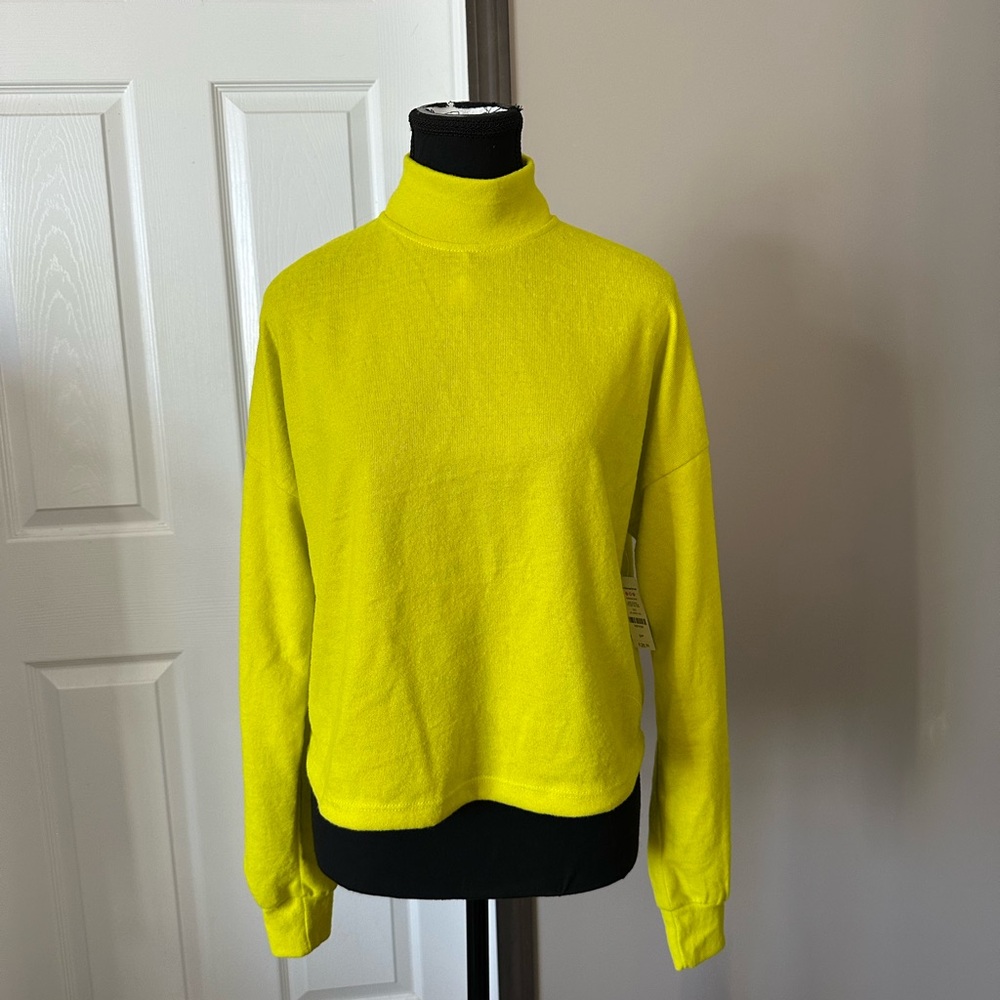 NWT Ardene Vibrant Yellow Turtleneck Sweater